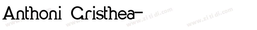 Anthoni Gristhea字体转换